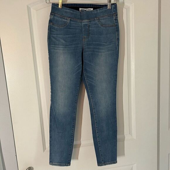 Old Navy Rockstar Jeggings Built In Sculpt Light Blue - Picture 1 of 4